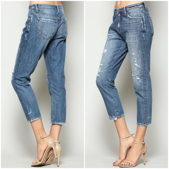 Flying Monkey Denim - Flying Monkey High Rise Straight Boyfriend Jean 29